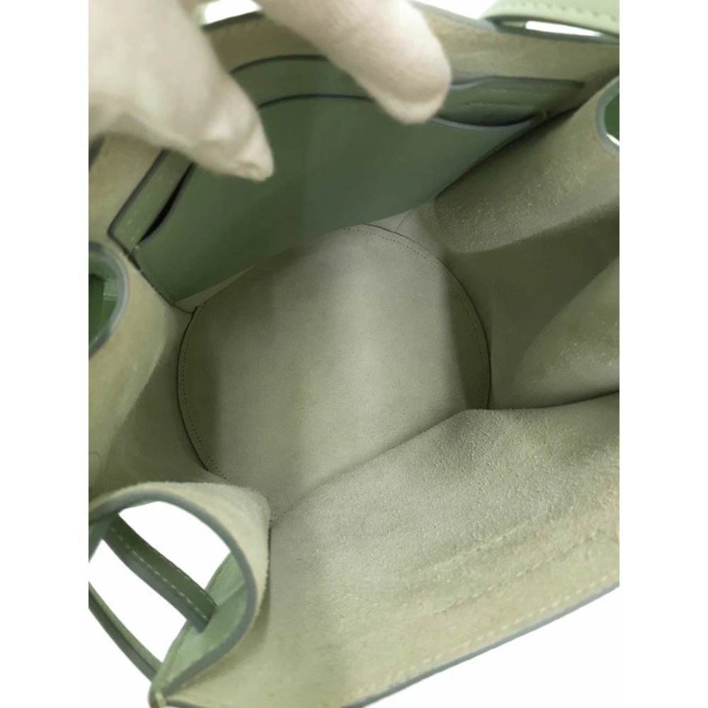 Celine Bag Bucket Shoulder Bag leather Green - Picture 3 of 9